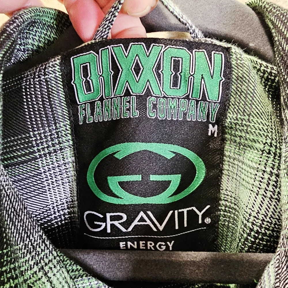 Dixxon Gravity Energy Flannel Shirt Green & Black
